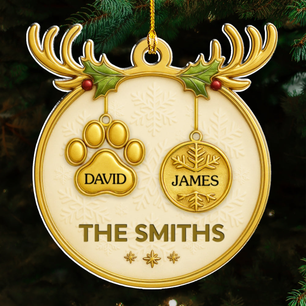 Custom Family Ornament, Christmas Gift for Family Members •  Holiday Family - Personalized Acrylic Ornament