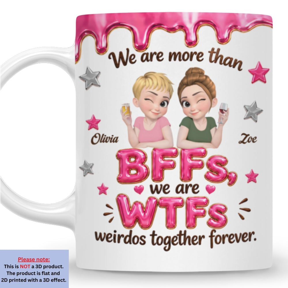 Custom Best Friend, Christmas & Birthday Friendship Keepsake Gift • Misfit Mates - Personalized Coffee Mug