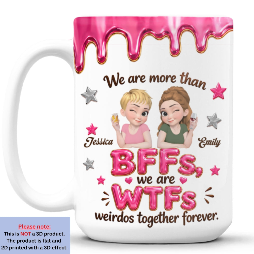 Custom Best Friend, Christmas & Birthday Friendship Keepsake Gift • Misfit Mates - Personalized Coffee Mug