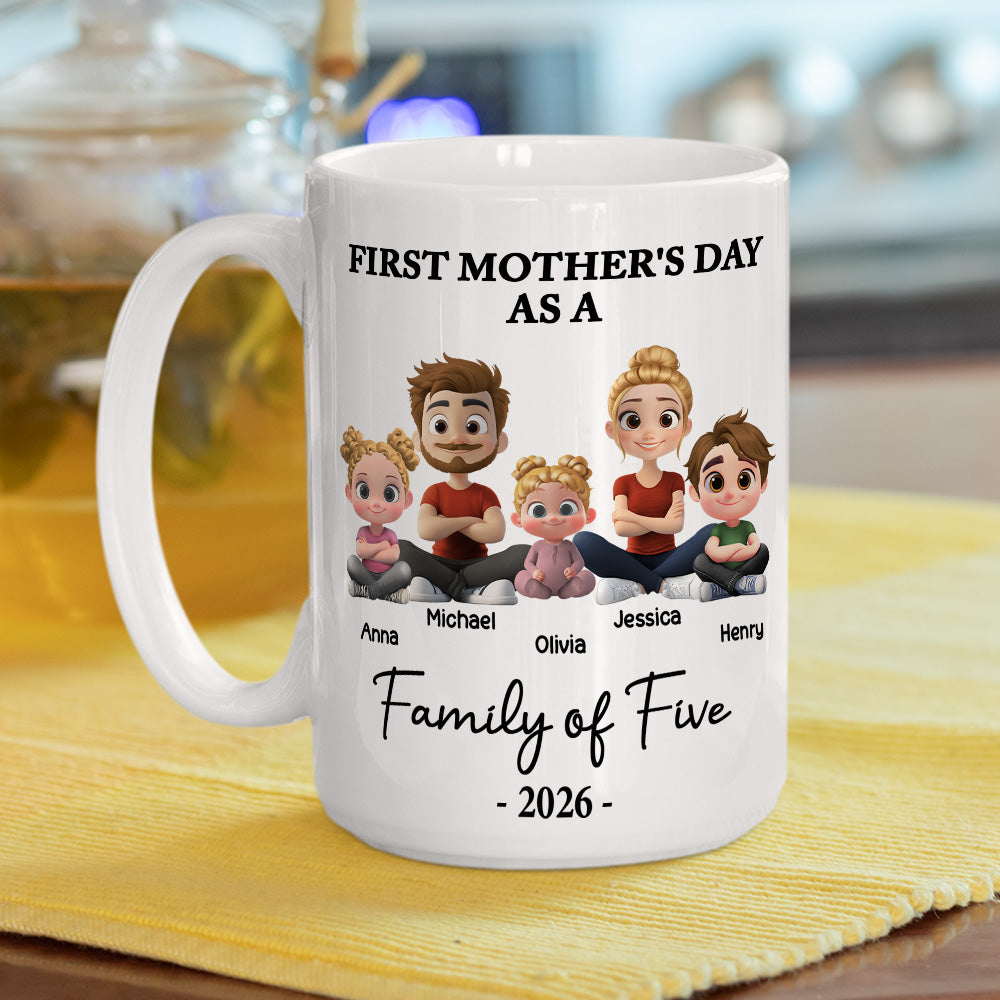 Custom First Mother's Day, Christmas Gift for New Mom • First Mother Day 2 - Personalized Coffee Mug