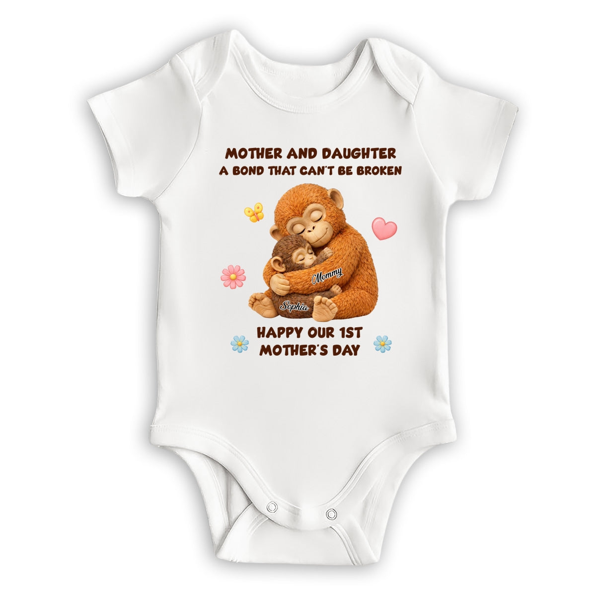 The Unbreakable Bond - Personalized Baby Onesie