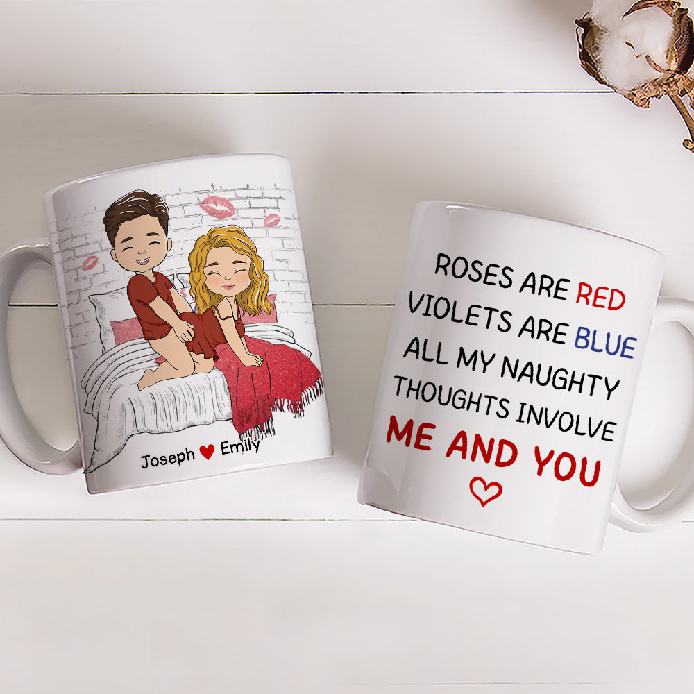 Custom Anniversary Keepsake Gifts For Couple • Involve Me And You - Personalized Coffee Mug