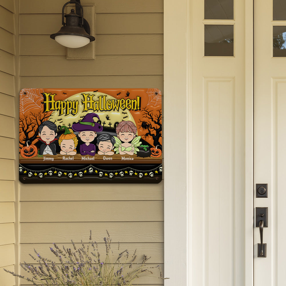On Hallow Day - Personalized 3D Inflated Effect Metal Sign