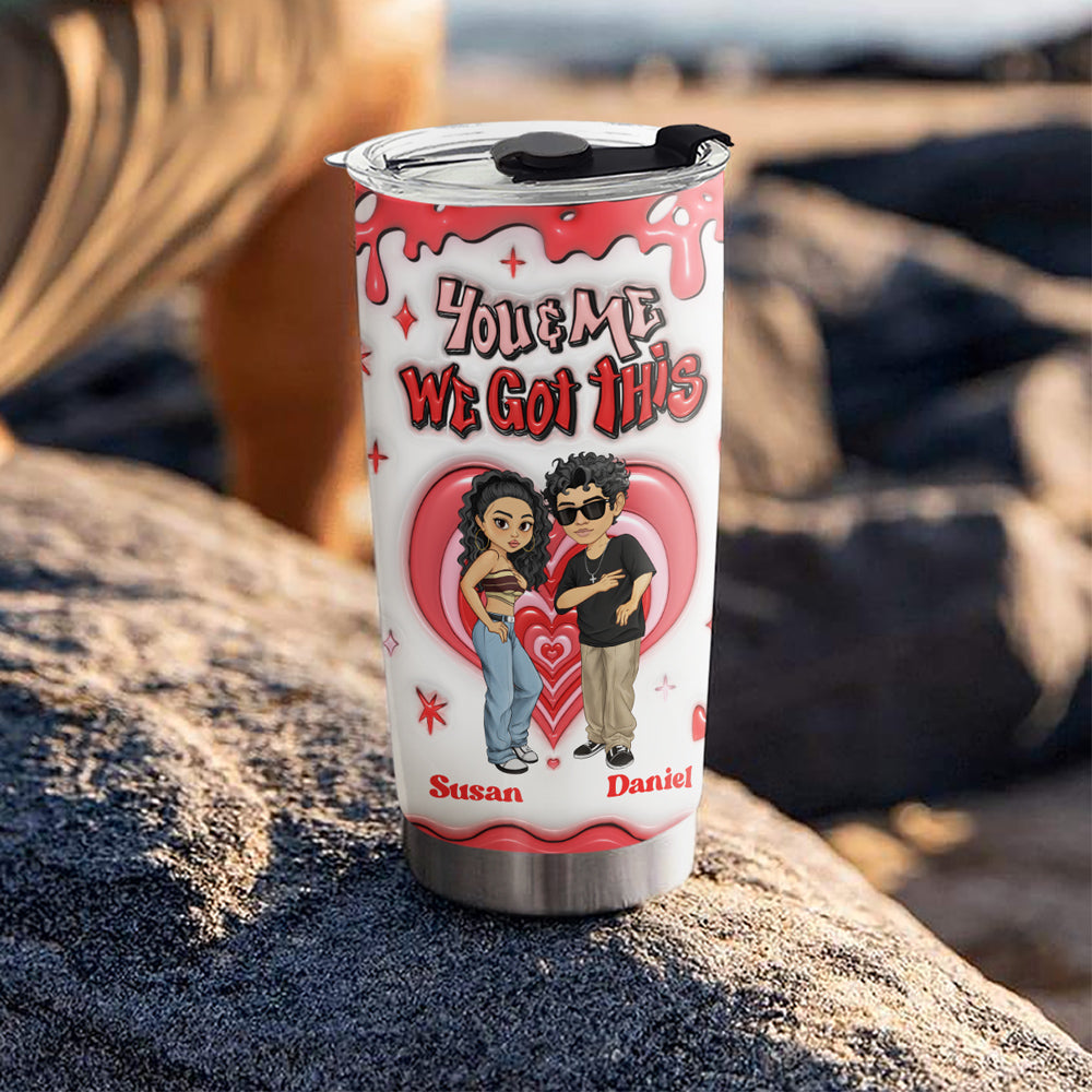 Together Since - Personalized 3D Inflated Effect Tumbler