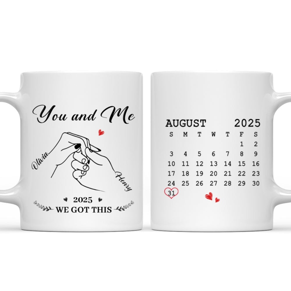 Custom Anniversary Keepsake Gifts For Couple • The Day We Chose Us - Personalized Coffee Mug