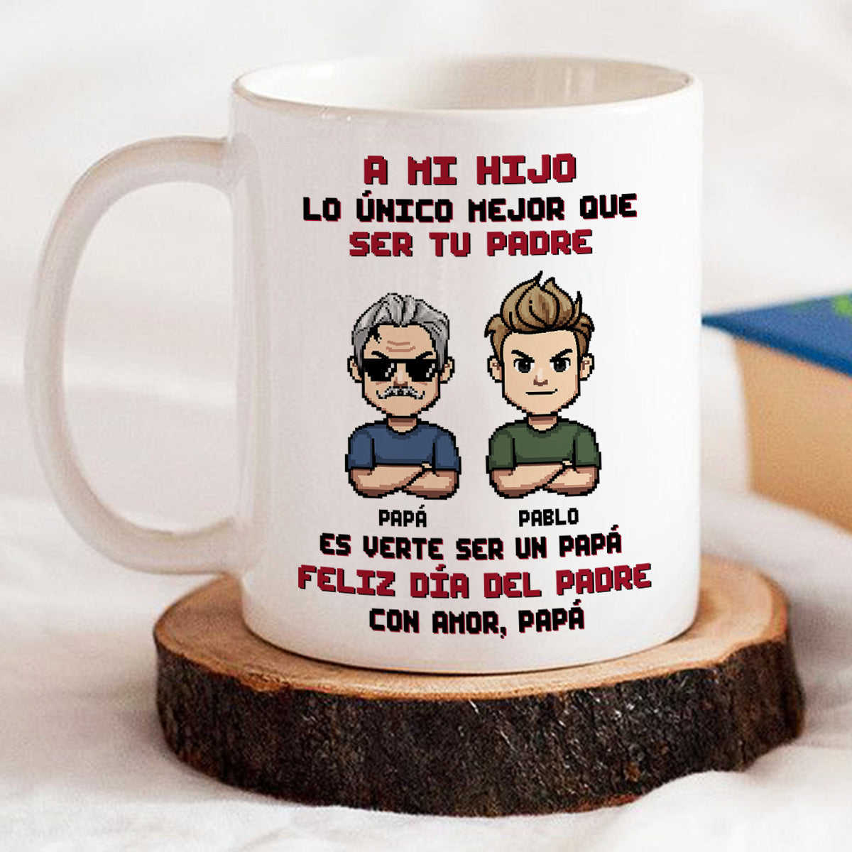 Custom Father's Day Gift For Son • Eres Mi Orgullo Más Grande  - Taza Personalizada de Café