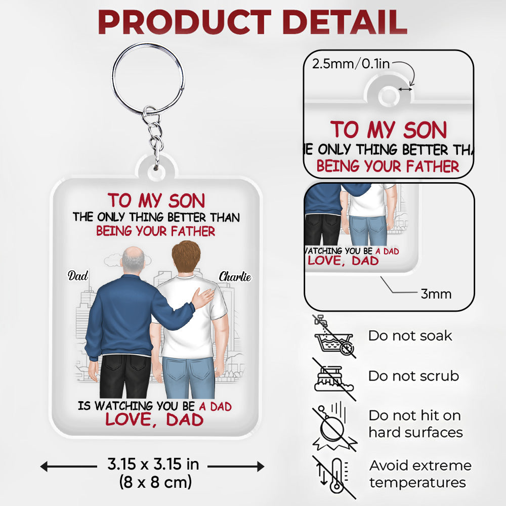 Proud Of You - Personalized Acrylic Keychain