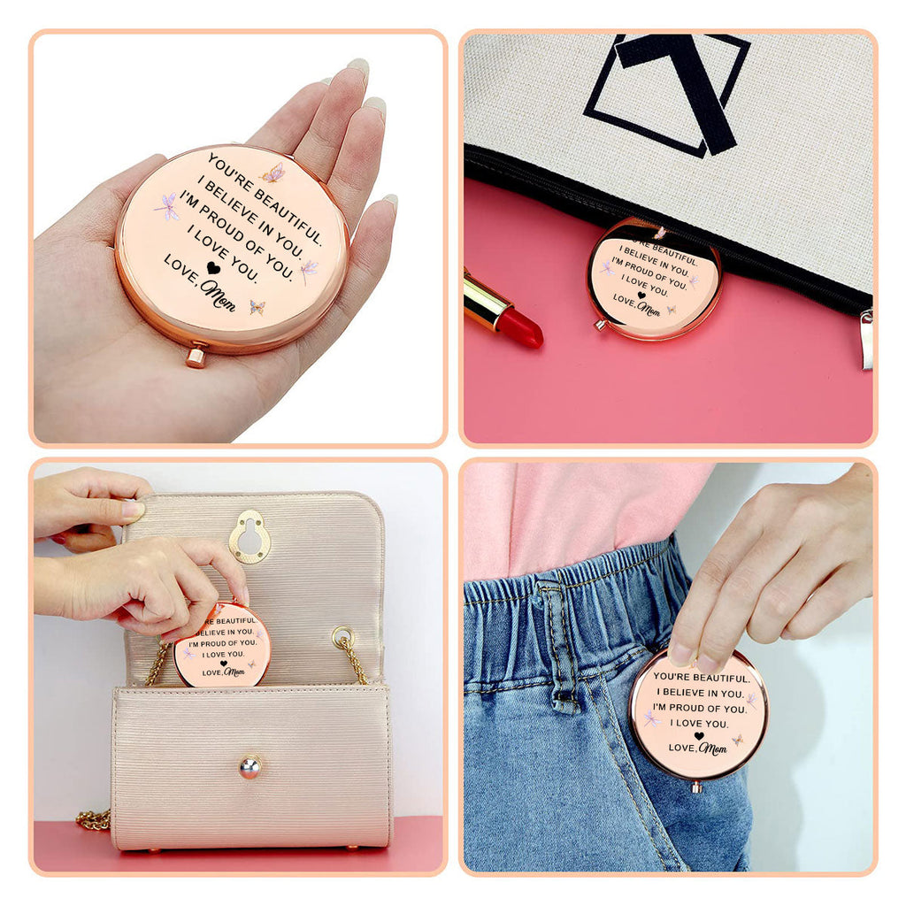 You Are Beautiful - Personalized Compact Mirror