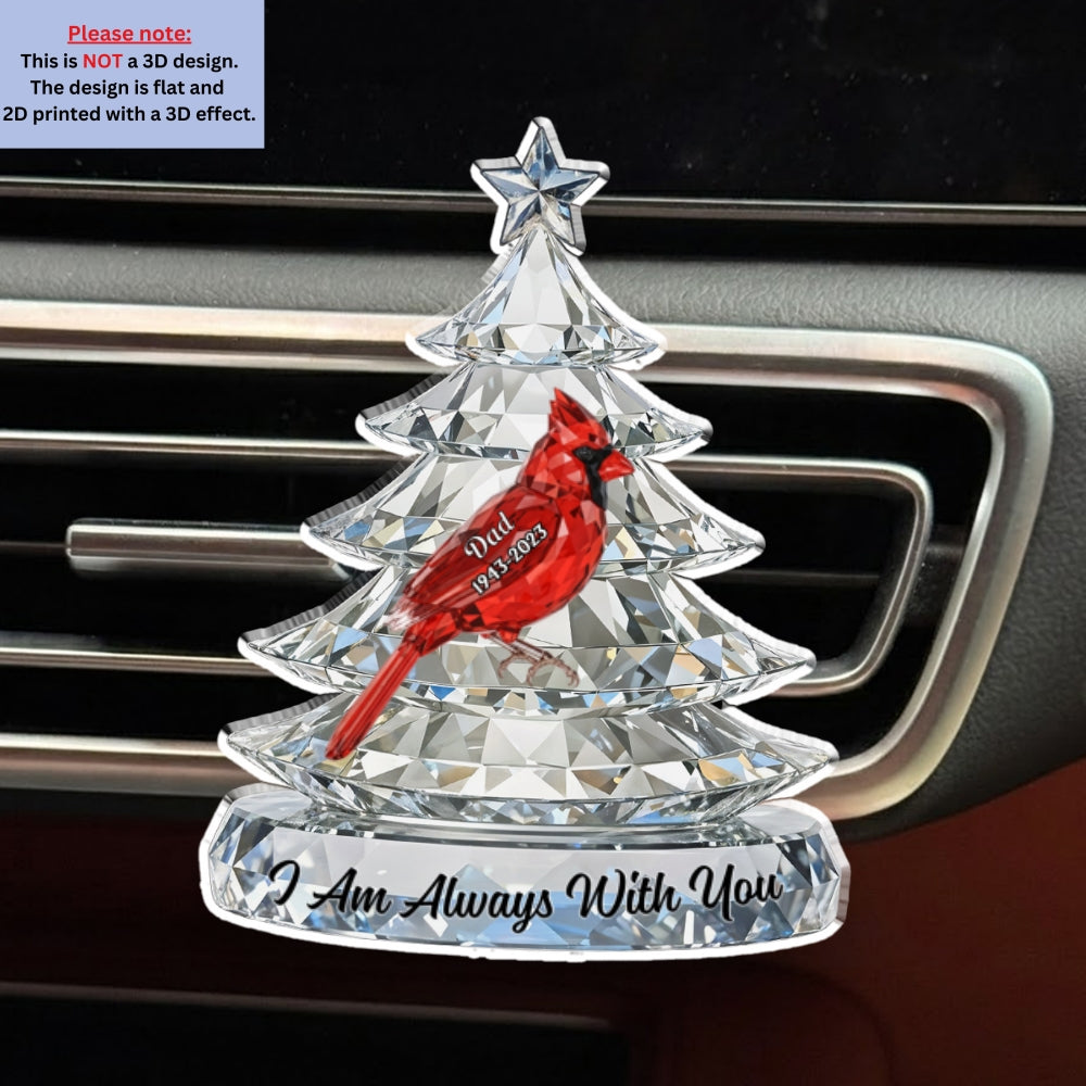 Never Leave Your Side - Personalized 3D Effect Car Vent Clip