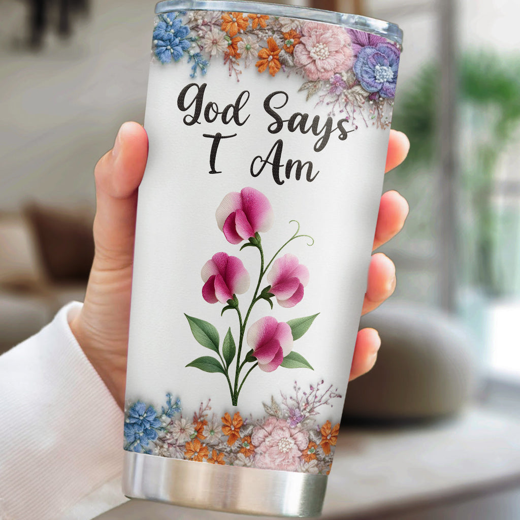 Custom Christmas Birthday Gifts For Granddaughter, Daughter • Words Of Promise - Personalized Tumbler