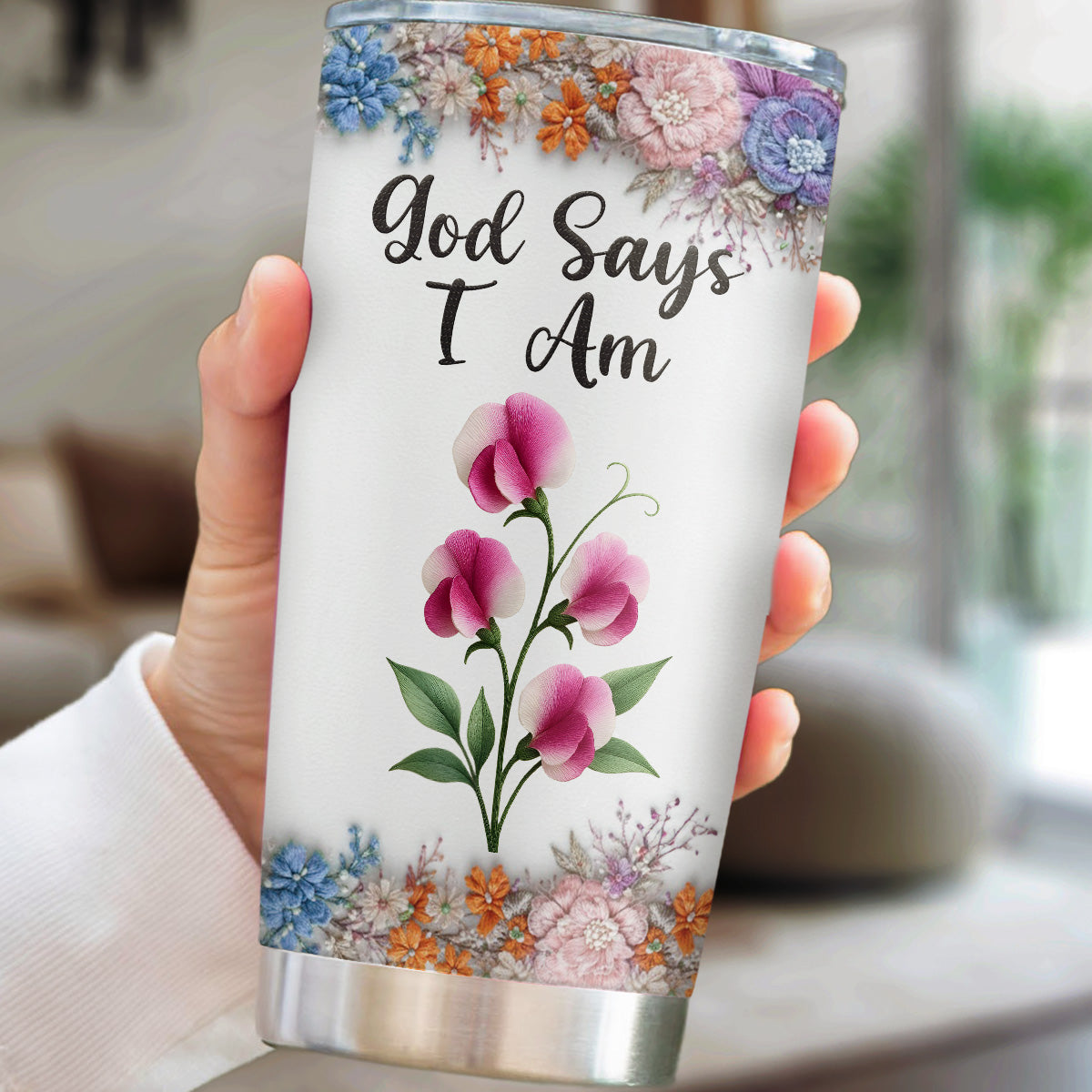 Custom Christmas Birthday Gifts For Granddaughter, Daughter • Words Of Promise - Personalized Tumbler