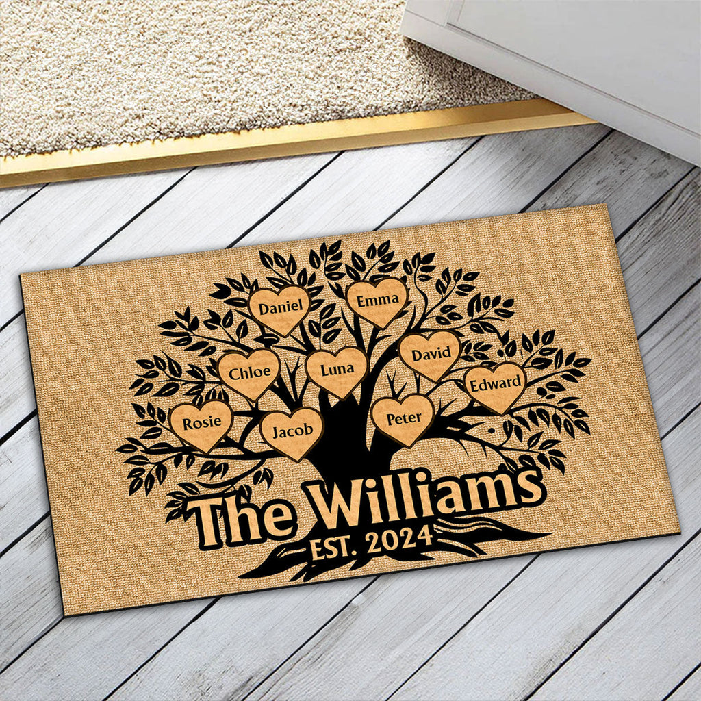 Family Tree - Personalized Doormat