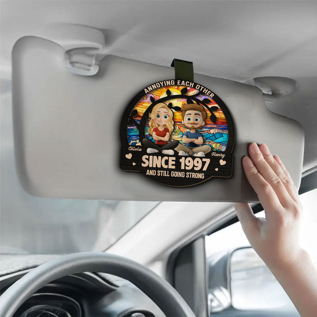 Love You Forever - Personalized Car Visor Clip