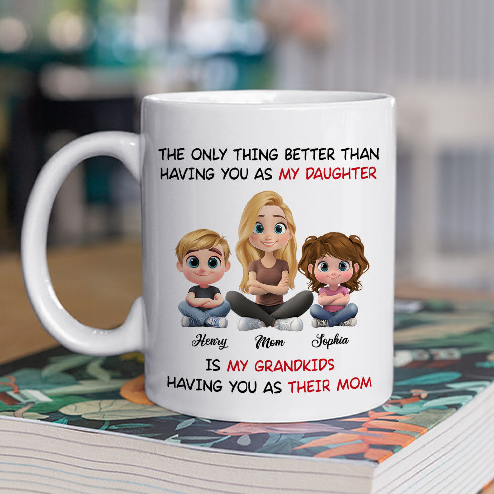 Custom Mother's Day Gift for Daughter • Having You As My Daughter - Personalized Coffee Mug