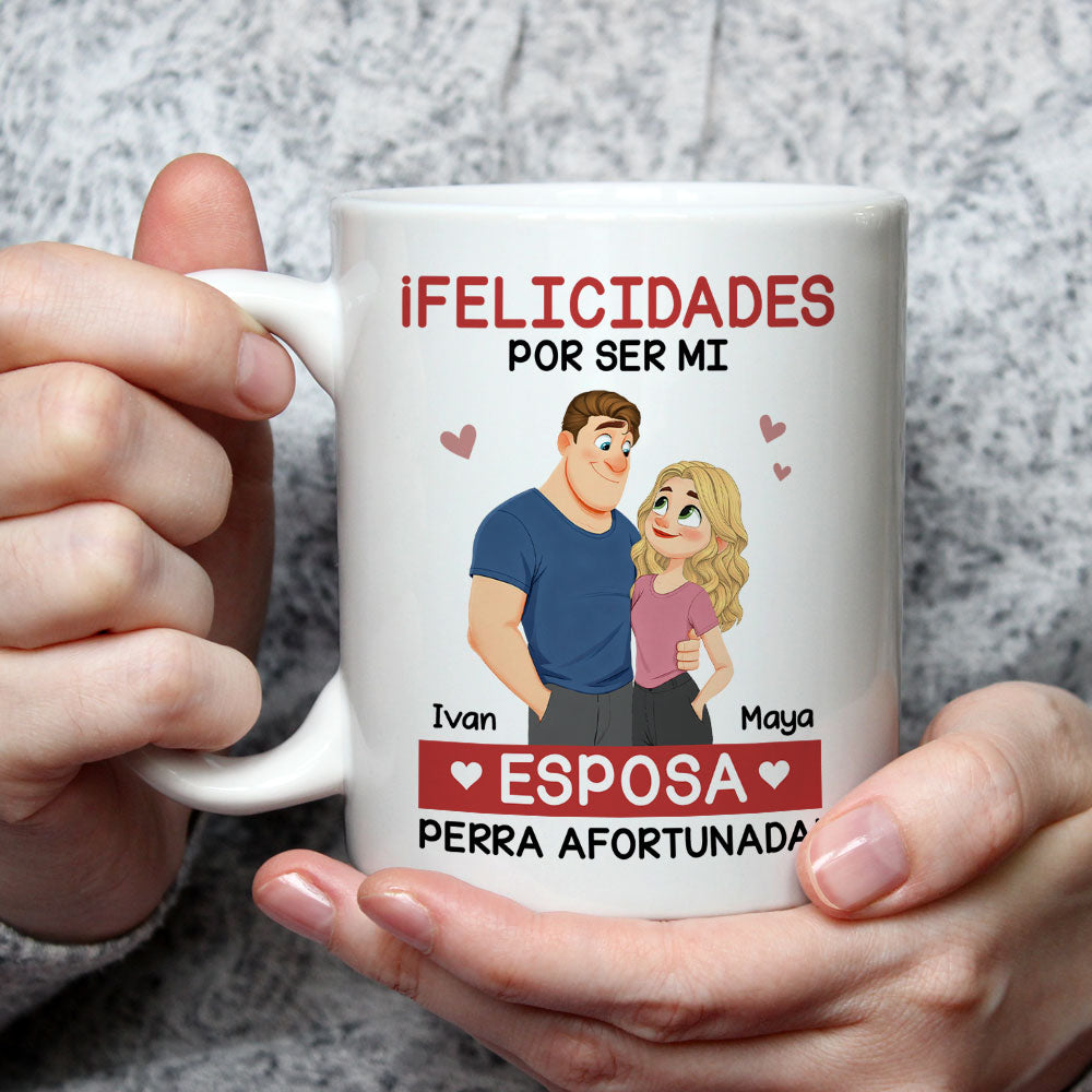 Custom Anniversary Keepsake Gifts For Couple • El amor eres tú - Taza de café personalizada