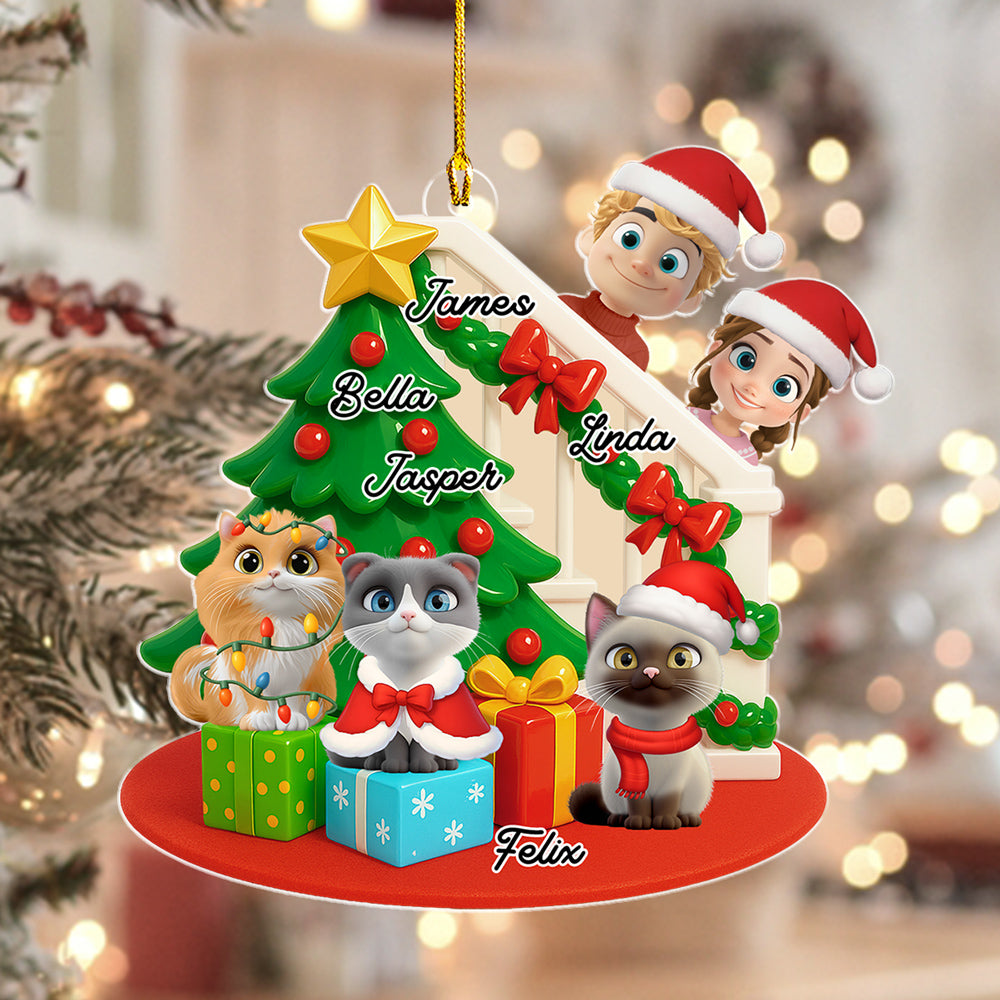 Custom Keepsake Christmas Ornament •  Hide And Seek - Personalized 3D Effect Acrylic Ornament