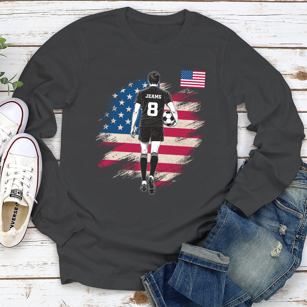Custom Christmas & Birthday Keepsake Gift • Football Warrior - Personalized Shirt