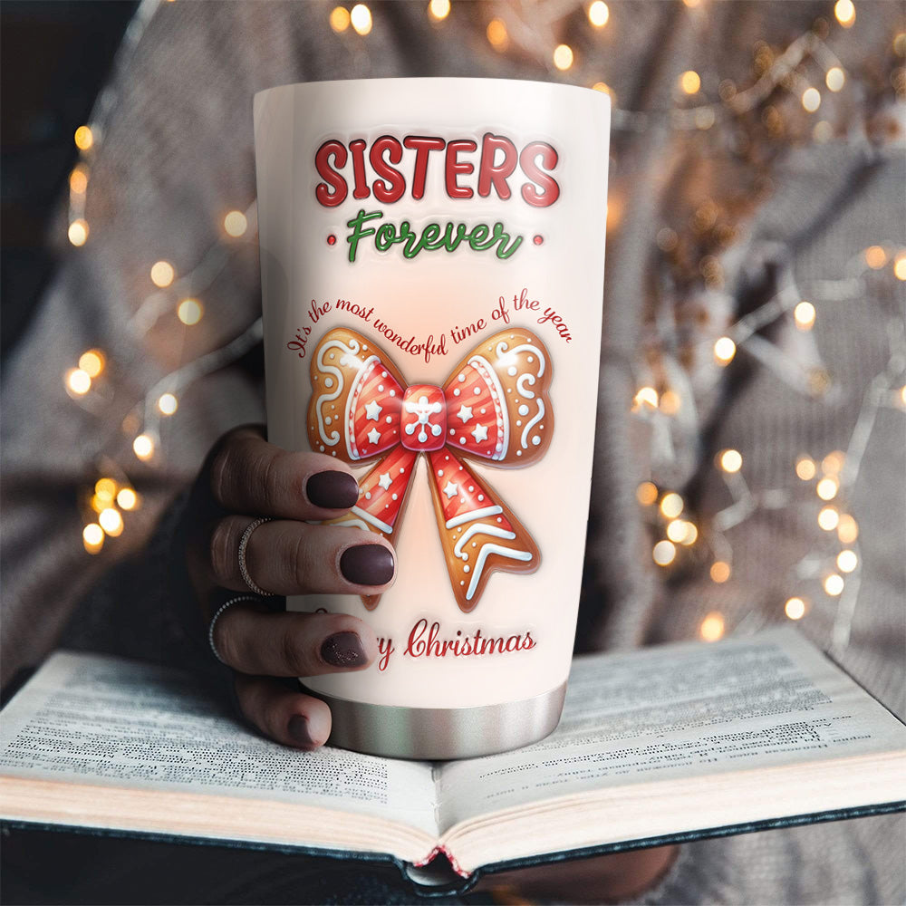 Custom Christmas Birthday Gifts For Best Friend • Wonderful Time - Personalized 3D Inflated Effect Tumbler