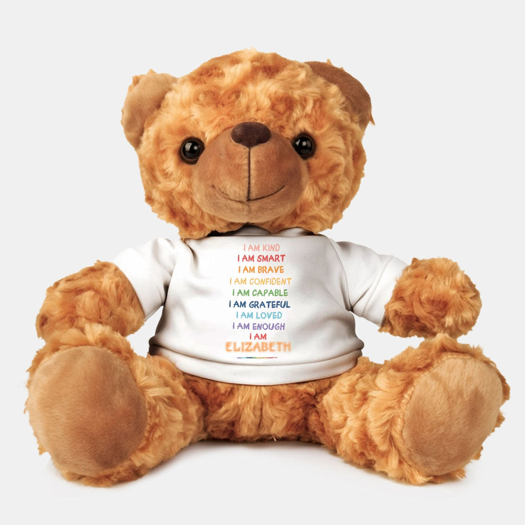I Am Kind Smart Loved - Personalized Cuddle Bear