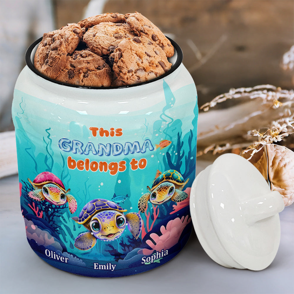 Grandma Turtle - Personalized Ceramic Jar