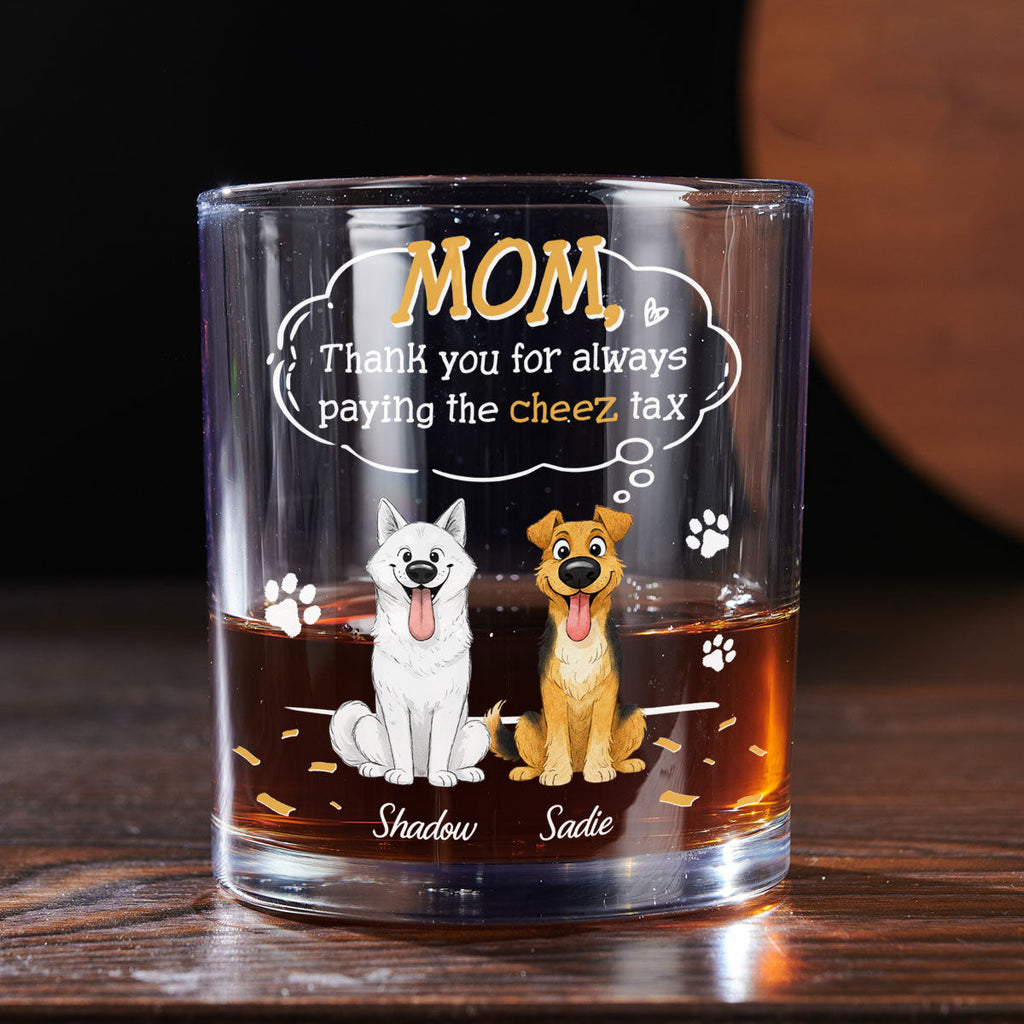 Custom Christmas Birthday Drinkware Gifts for Dog Lovers • Paying It All - Personalized Whiskey Glass