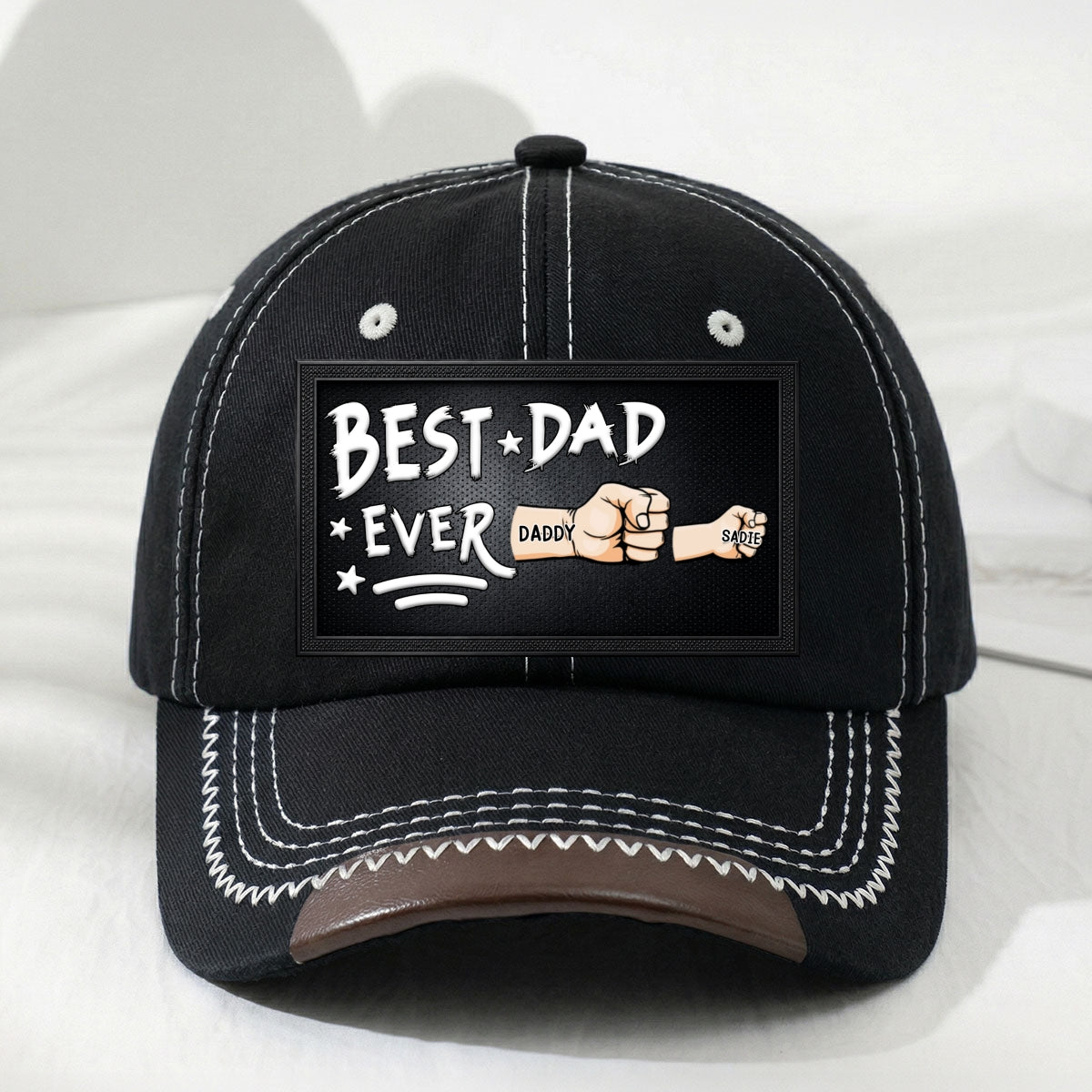 Best Daddy Ever - Personalized Vintage Soft Baseball Cap