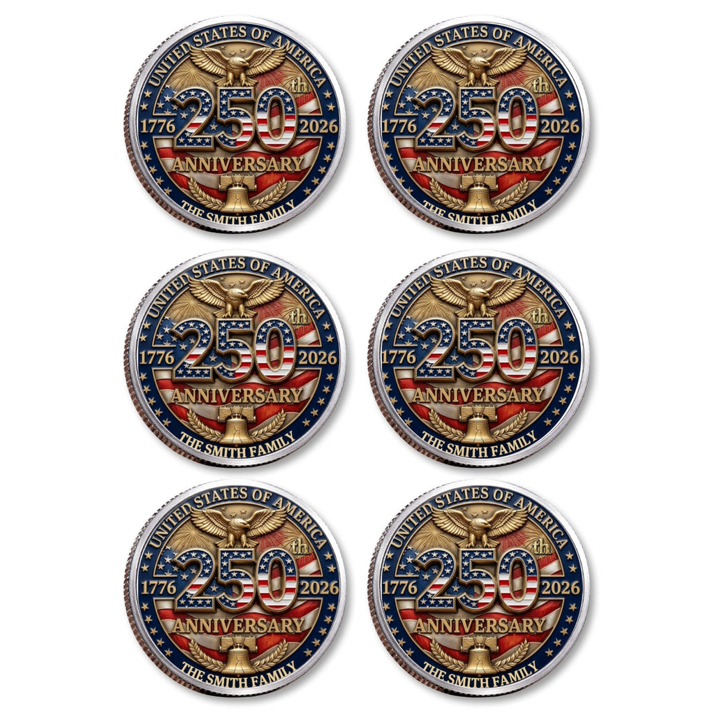 America 250th Anniversary - Personalized Commemorative Keepsake Coin