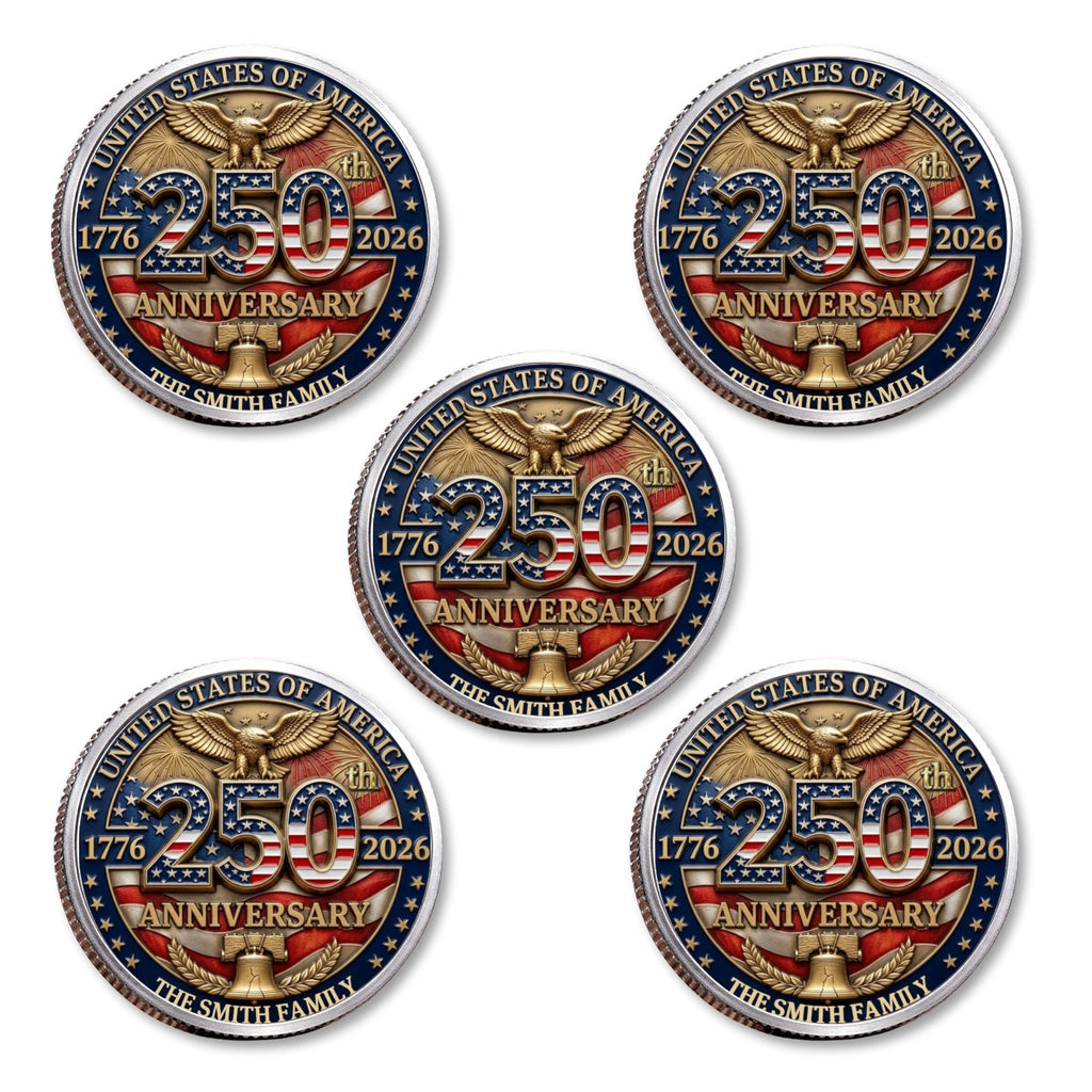 America 250th Anniversary - Personalized Commemorative Keepsake Coin