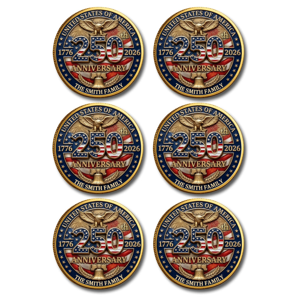 America 250th Anniversary - Personalized Commemorative Keepsake Coin
