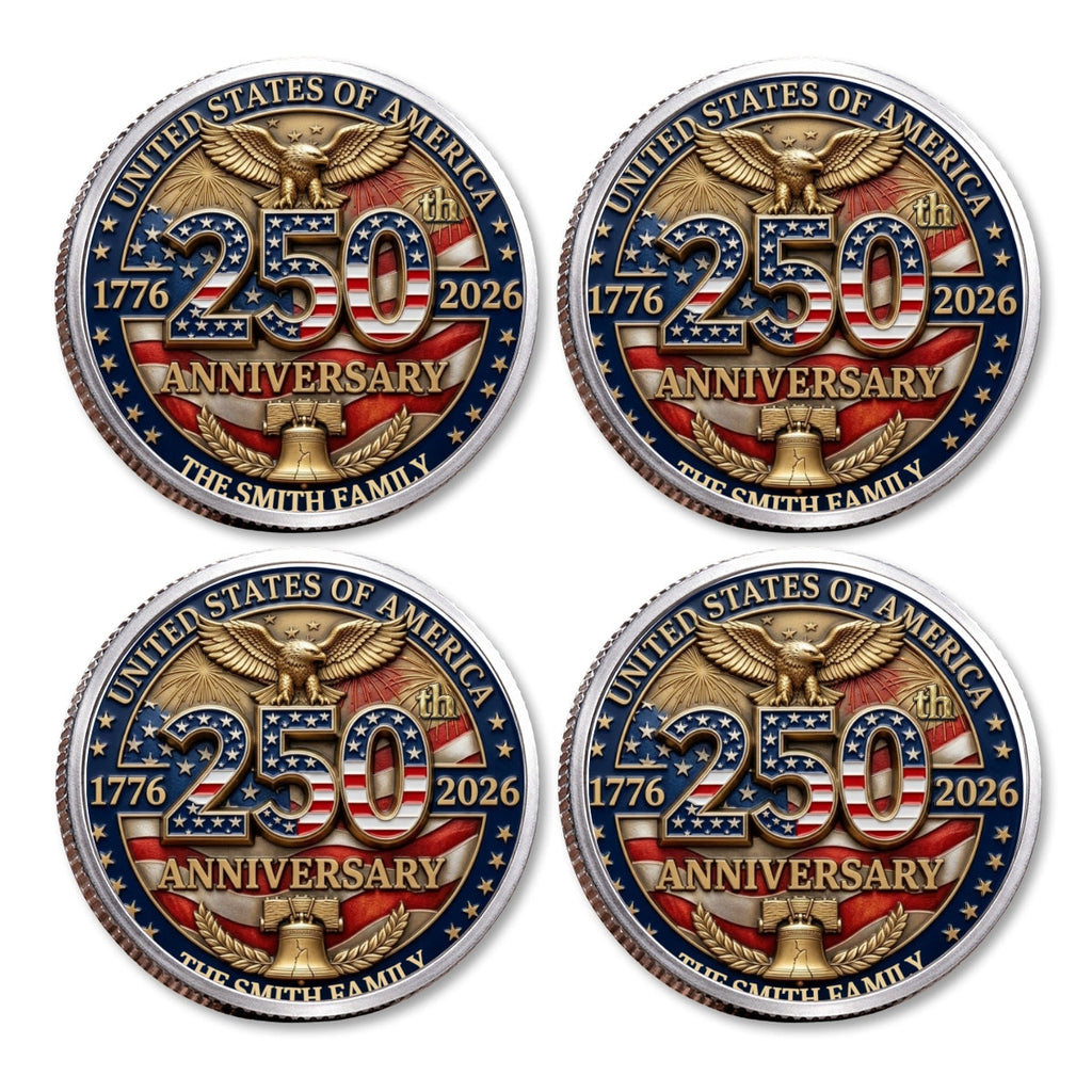 America 250th Anniversary - Personalized Commemorative Keepsake Coin