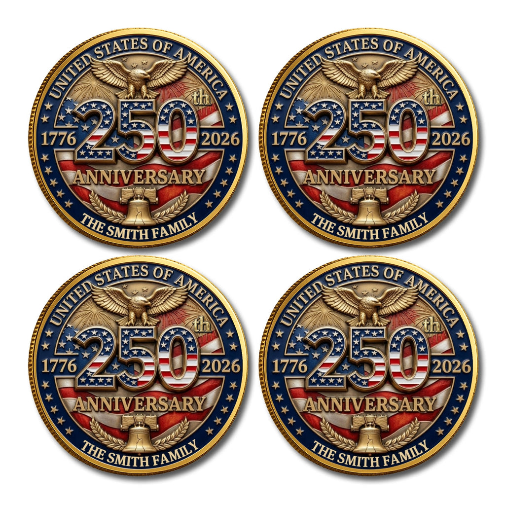 America 250th Anniversary - Personalized Commemorative Keepsake Coin