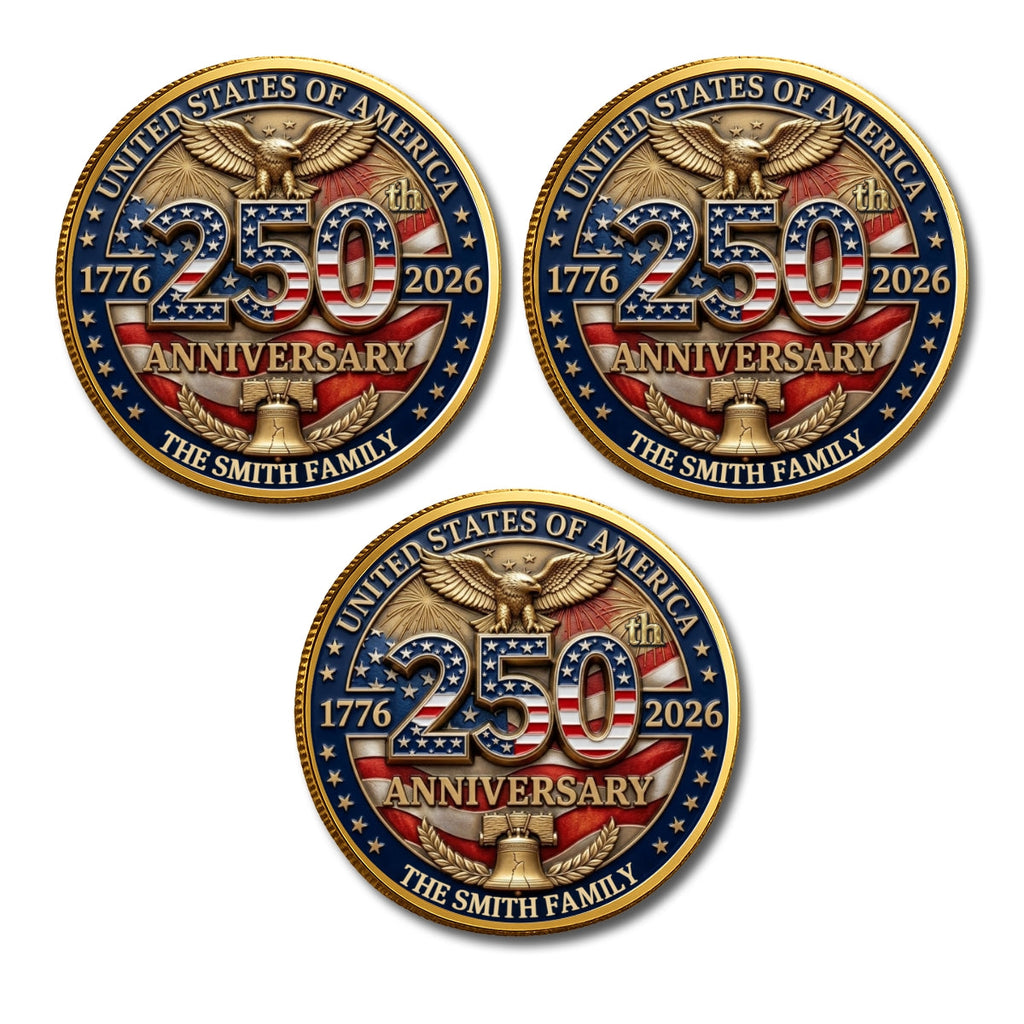 America 250th Anniversary - Personalized Commemorative Keepsake Coin
