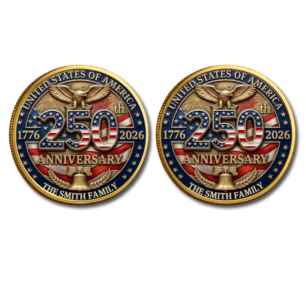 America 250th Anniversary - Personalized Commemorative Keepsake Coin