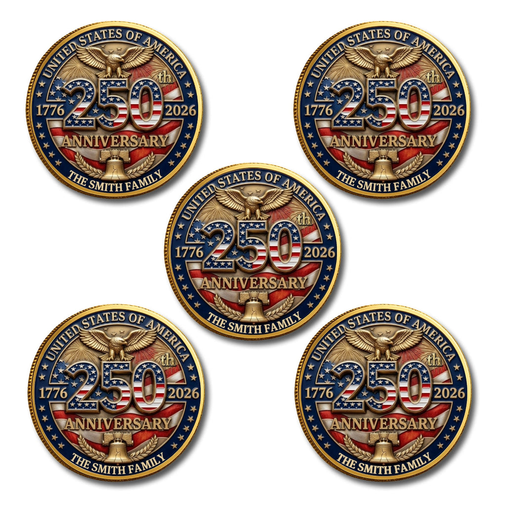 America 250th Anniversary - Personalized Commemorative Keepsake Coin