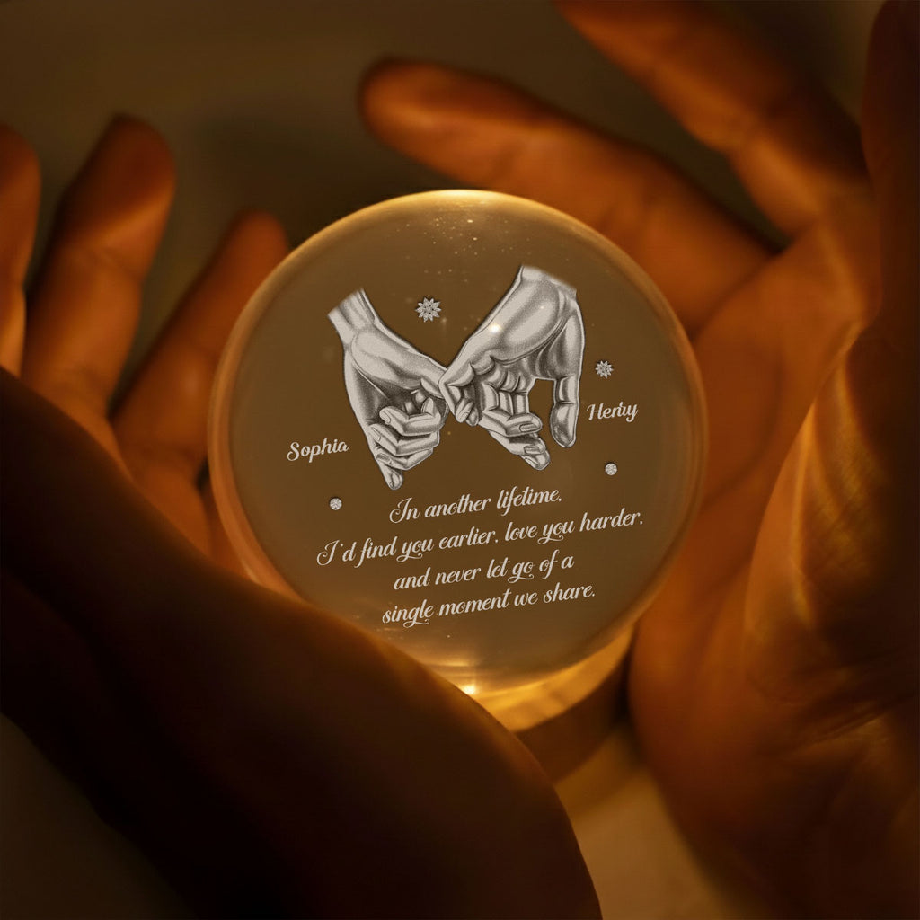 Every Single Moment - Personalized Crystal Globe Lamp