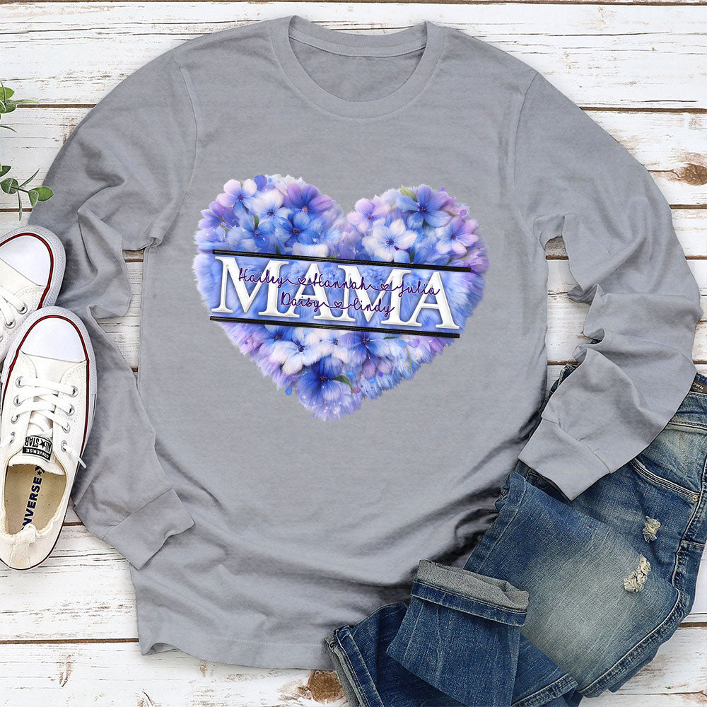 Custom Mother's Day Gift for Mom & Grandma • Grandma Birth Month Flower - Personalized Shirt