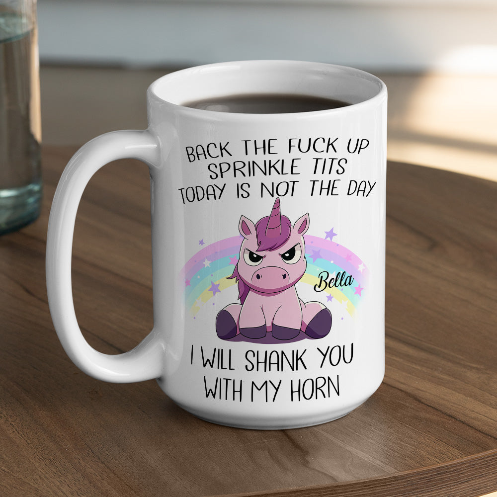 Custom Coworker, Christmas & Birthday Team Appreciation Gift • Today Is Not The Day - Personalized Coffee Mug