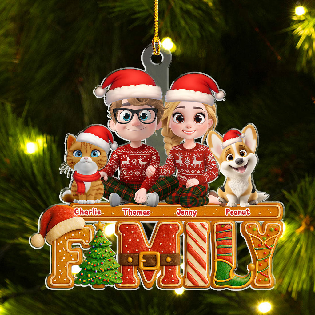 Custom Family Ornament, Christmas Gift for Family Members •  Our Christmas Laughter - Personalized Acrylic Ornament