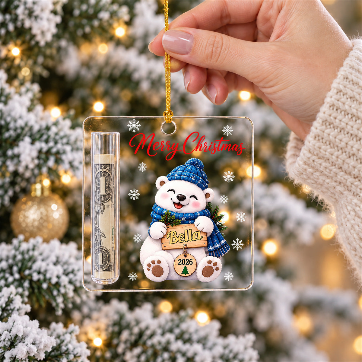 Money Lucky - Personalized Cash Gift Ornament