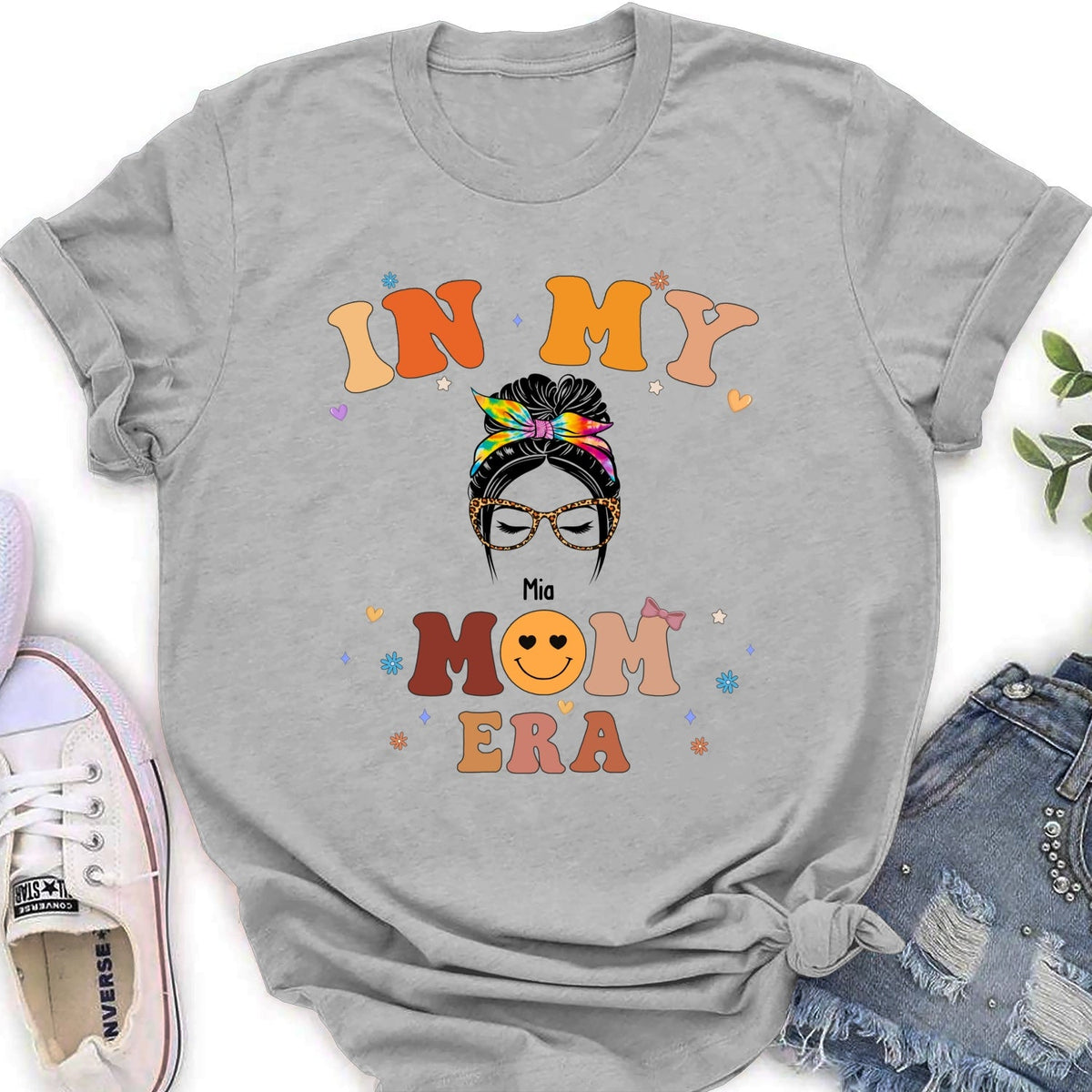 Custom Christmas & Birthday Gift for Mom, Grandma • In My Mom Era - Personalized Shirt