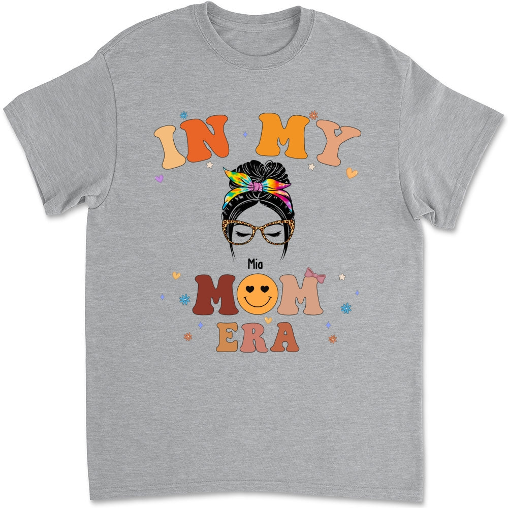 Custom Christmas & Birthday Gift for Mom, Grandma • In My Mom Era - Personalized Shirt