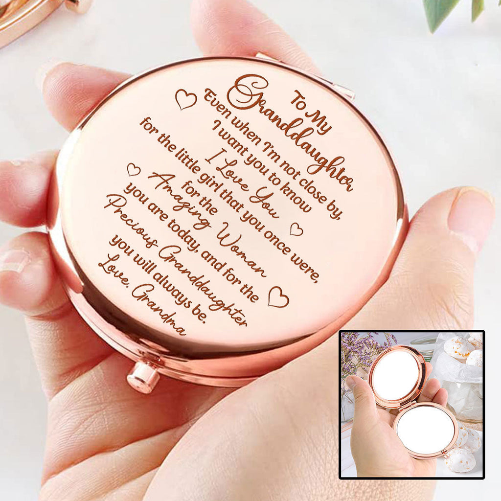 To My Little Girl - Personalized Compact Mirror