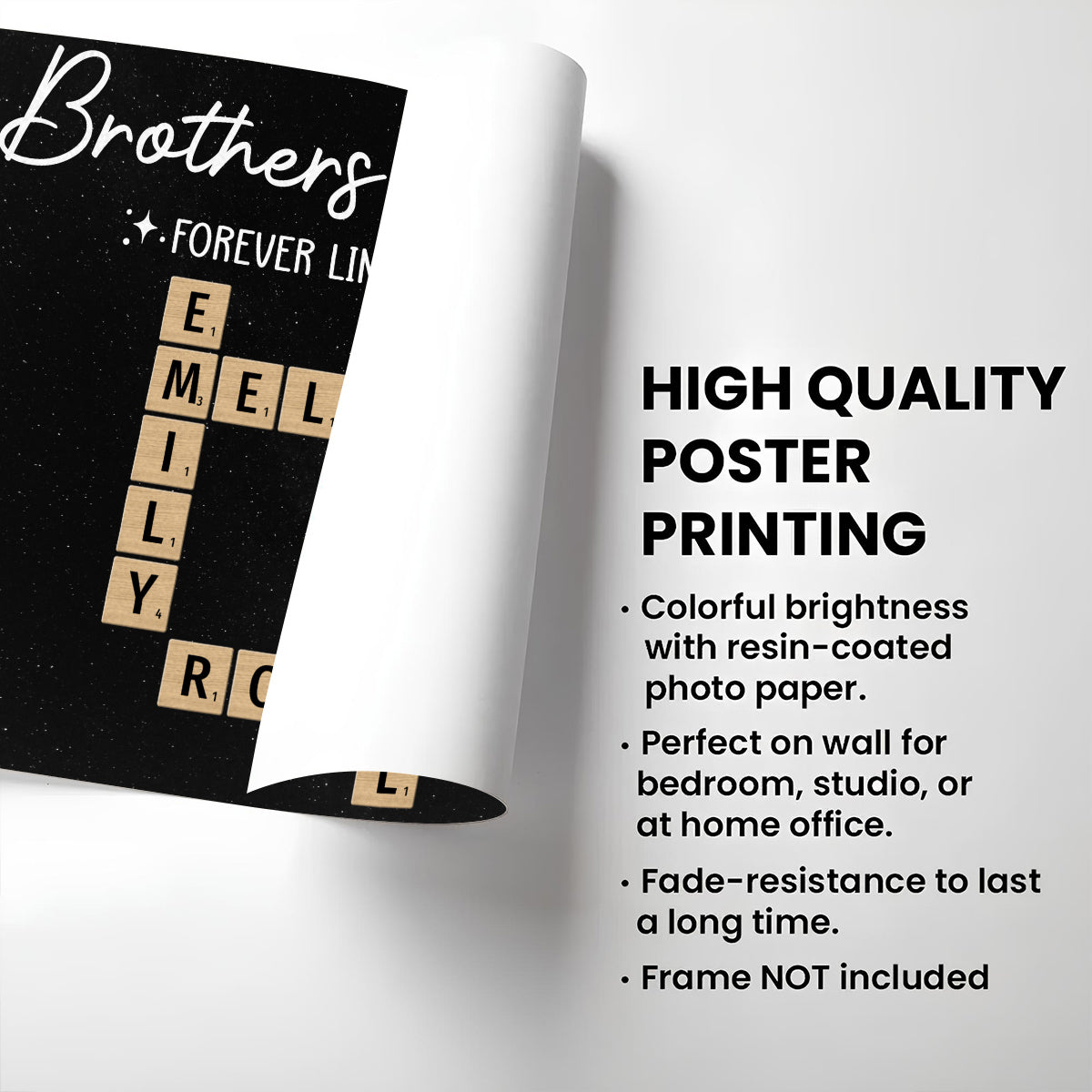 Always Linked Forever Together - Personalized Poster