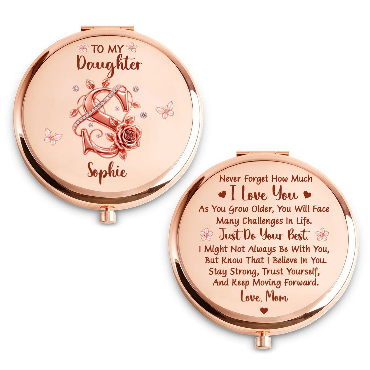 Beautifully Brave - Personalized Compact Mirror