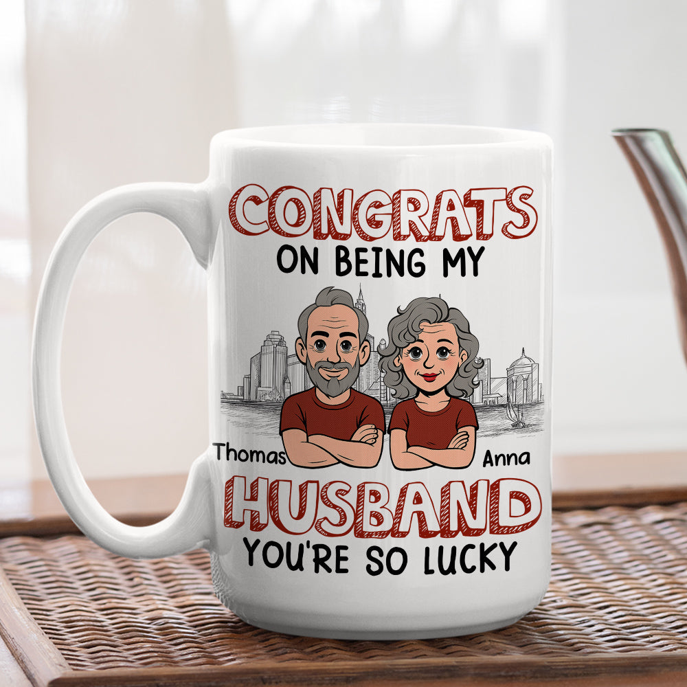 Custom Anniversary Keepsake Gifts For Couple • Being My Hubby - Personalized Coffee Mug