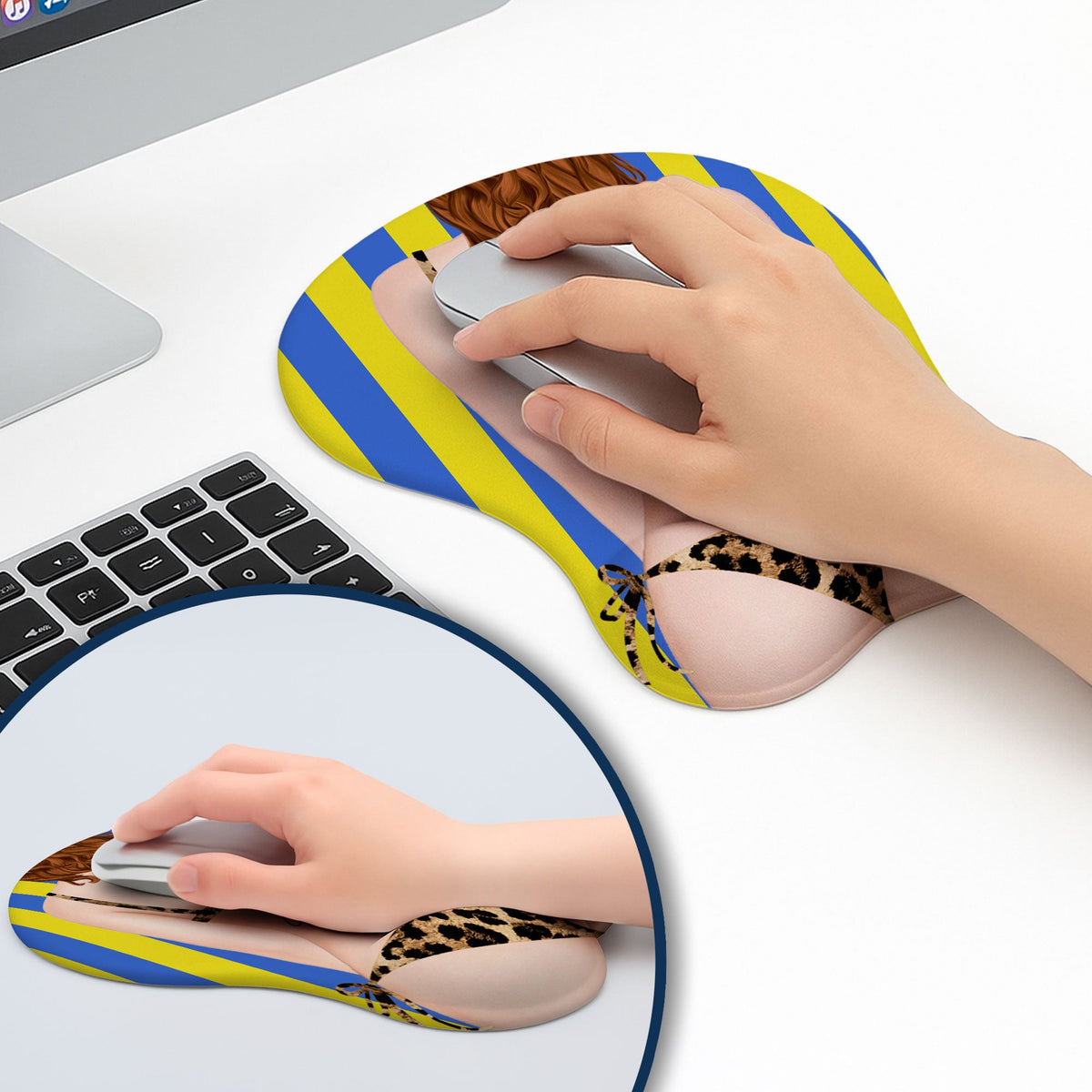 Naughty Girl - Personalized 3D Mouse Pad