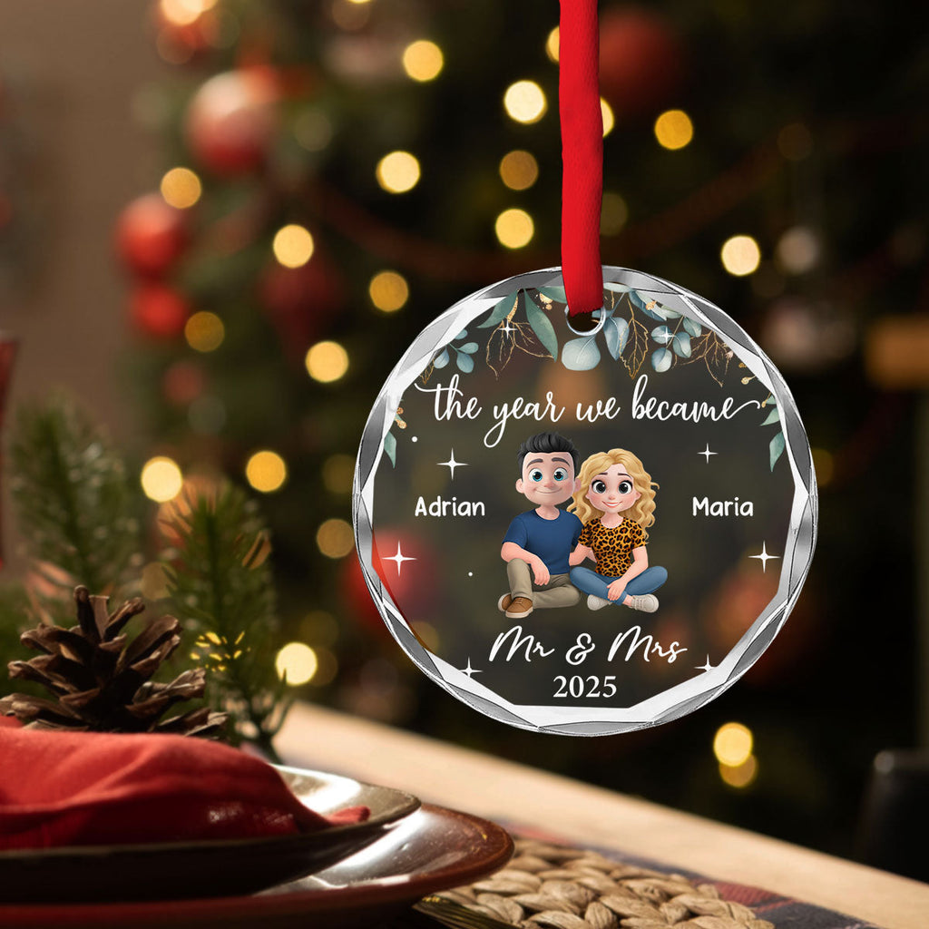 Custom Keepsake Christmas Ornament •  The Best Thing I Found In My Life - Personalized Glass Ornament