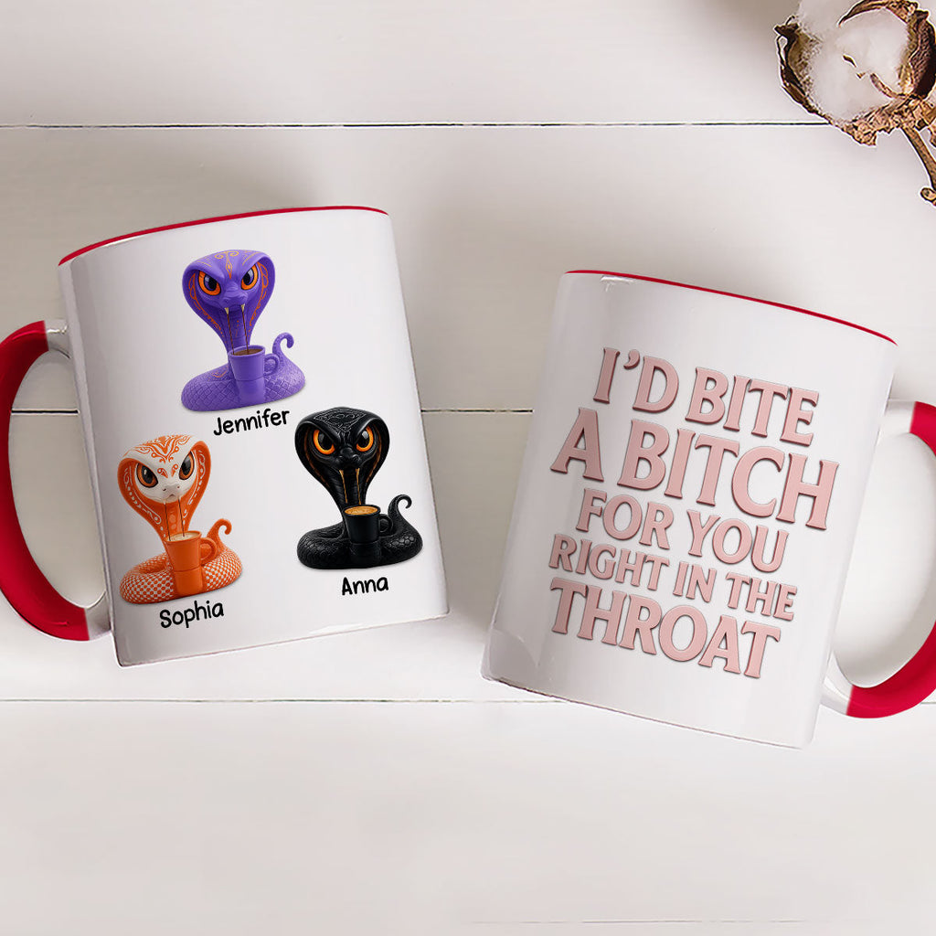 Custom Best Friend, Christmas & Birthday Friendship Keepsake Gift • Bite For You - Personalized Accent Mug