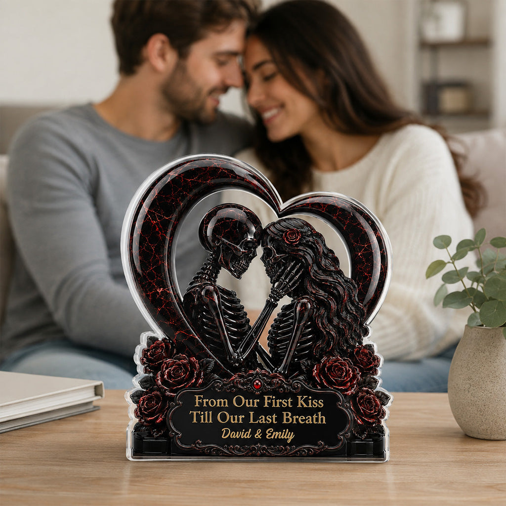 Custom Couple's Decor, Anniversary & Wedding Gift • Till Death Then Forever After - Personalized Acrylic Plaque