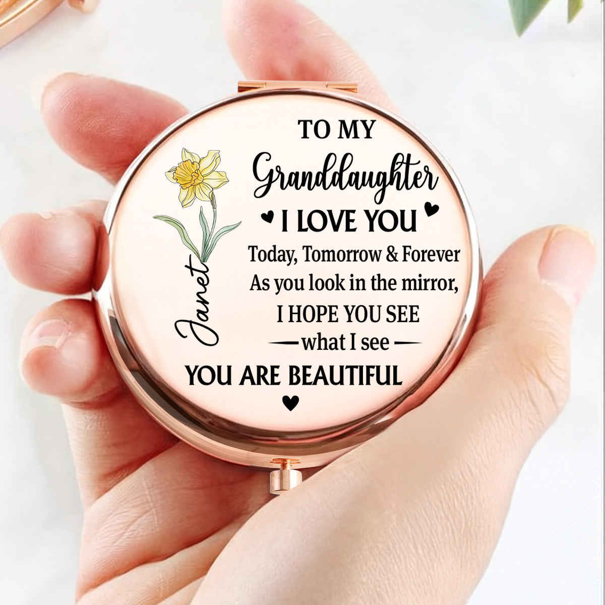 Always Remember How Special You Are - Personalized Compact Mirror